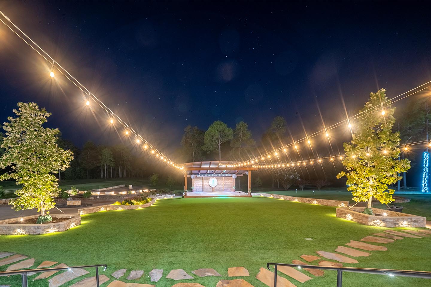 View of the Lawn at Rayburn Resort from the Clubhouse