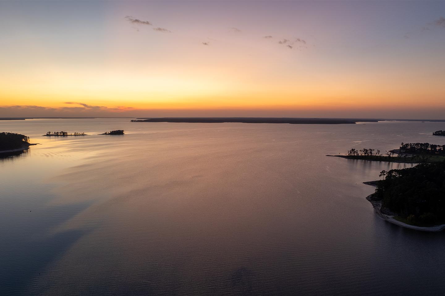Lake Sam Rayburn at Sunset
