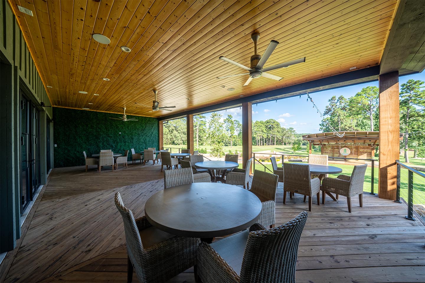 The patio deck outside the White Oak Room 
