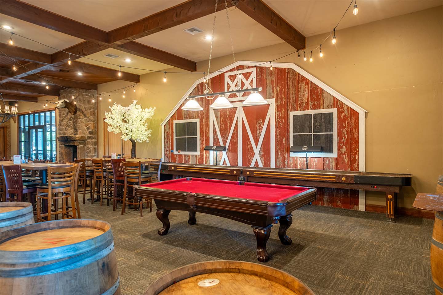 Angelina Room Pool Table and Shuffleboard