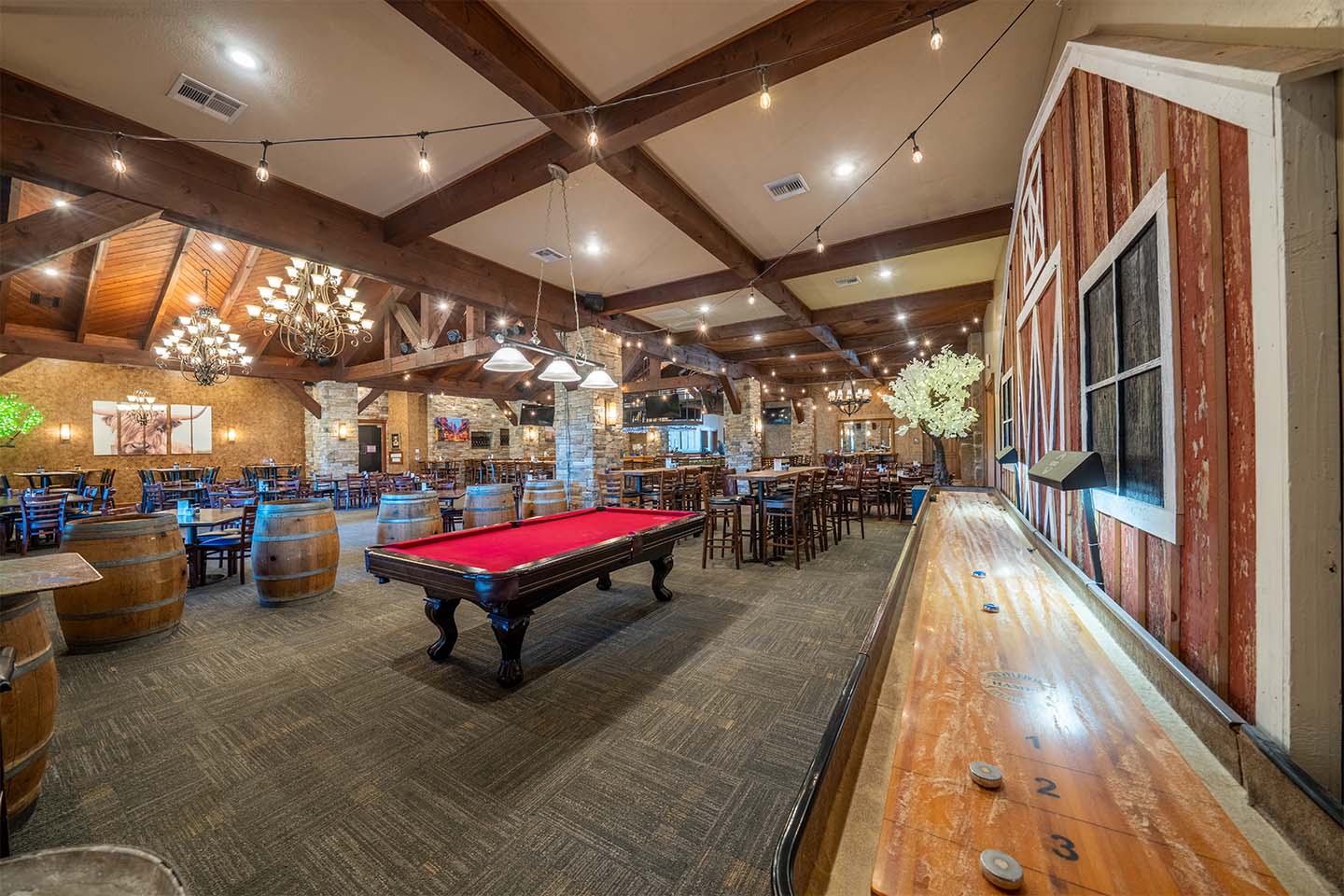 Angelina Room Pool Table and Shuffleboard